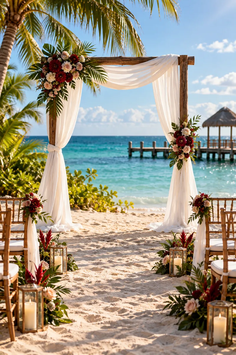 Wedding ceremony by the sea